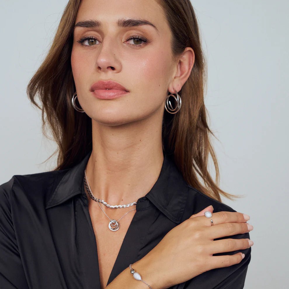 Sif 925 sterling sølv Halskæde Heartbeat SJ - N2752 - Urma.dk