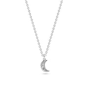 Sif 925 Sterling sølv Halskæde Luna SJ - N2707 - CZ - Urma.dk