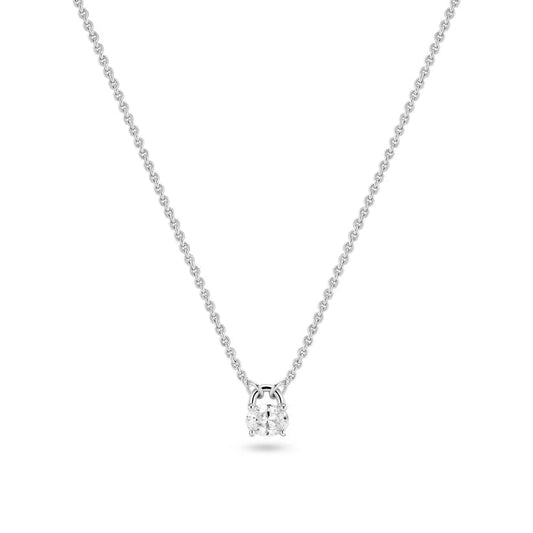 Sif 925 Sterling sølv Halskæde Ovale SJ - N2744 - CZ - Urma.dk
