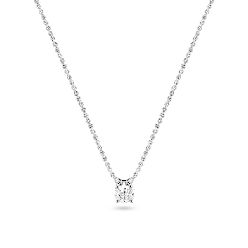 Sif 925 Sterling sølv Halskæde Ovale SJ - N2744 - CZ - Urma.dk