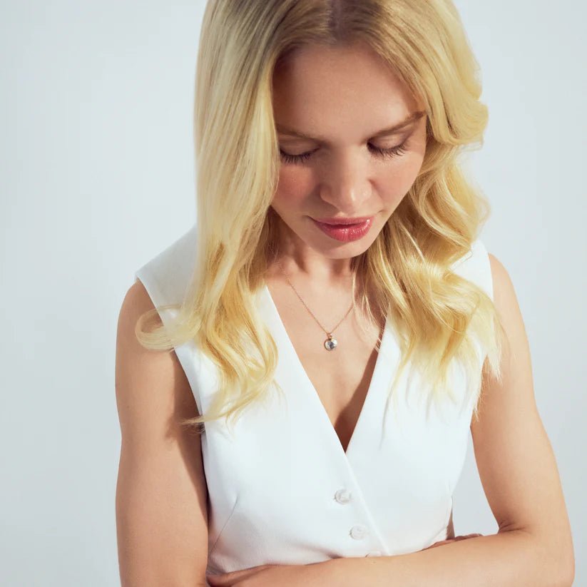 Sif 925 Sterling sølv Halskæde Roccia Circolo SJ - P2727 - Urma.dk