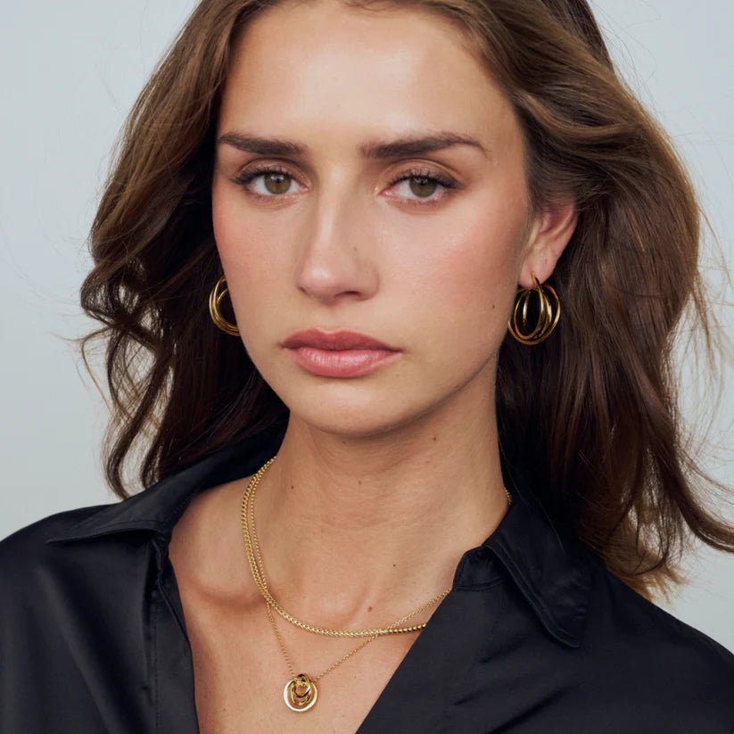 Sif 925 sterling sølv Halskæde Spirale Piccolo SJ - N2588 - CZ - Urma.dk