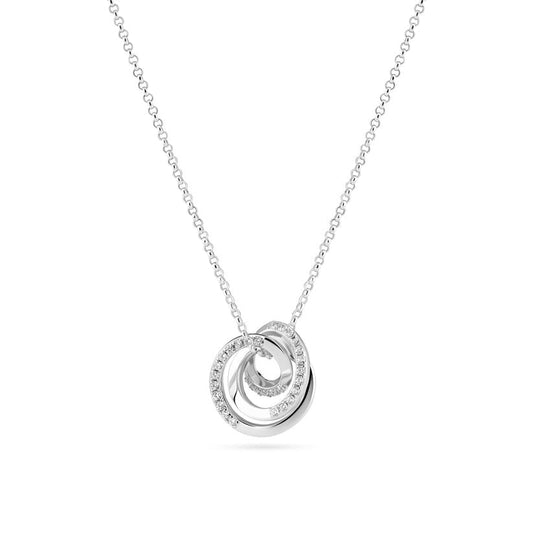 Sif 925 sterling sølv Halskæde Spirale Piccolo SJ - N2588 - CZ - Urma.dk
