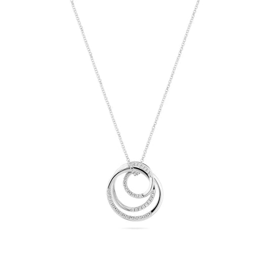 Sif 925 sterling sølv Halskæde Spirale SJ - N2590 - CZ - Urma.dk