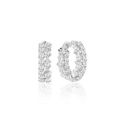 Sif 925 Sterling sølv Ørering Livigno Creolo Piccolo Hvid SJ - E2363 - CZ - Urma.dk