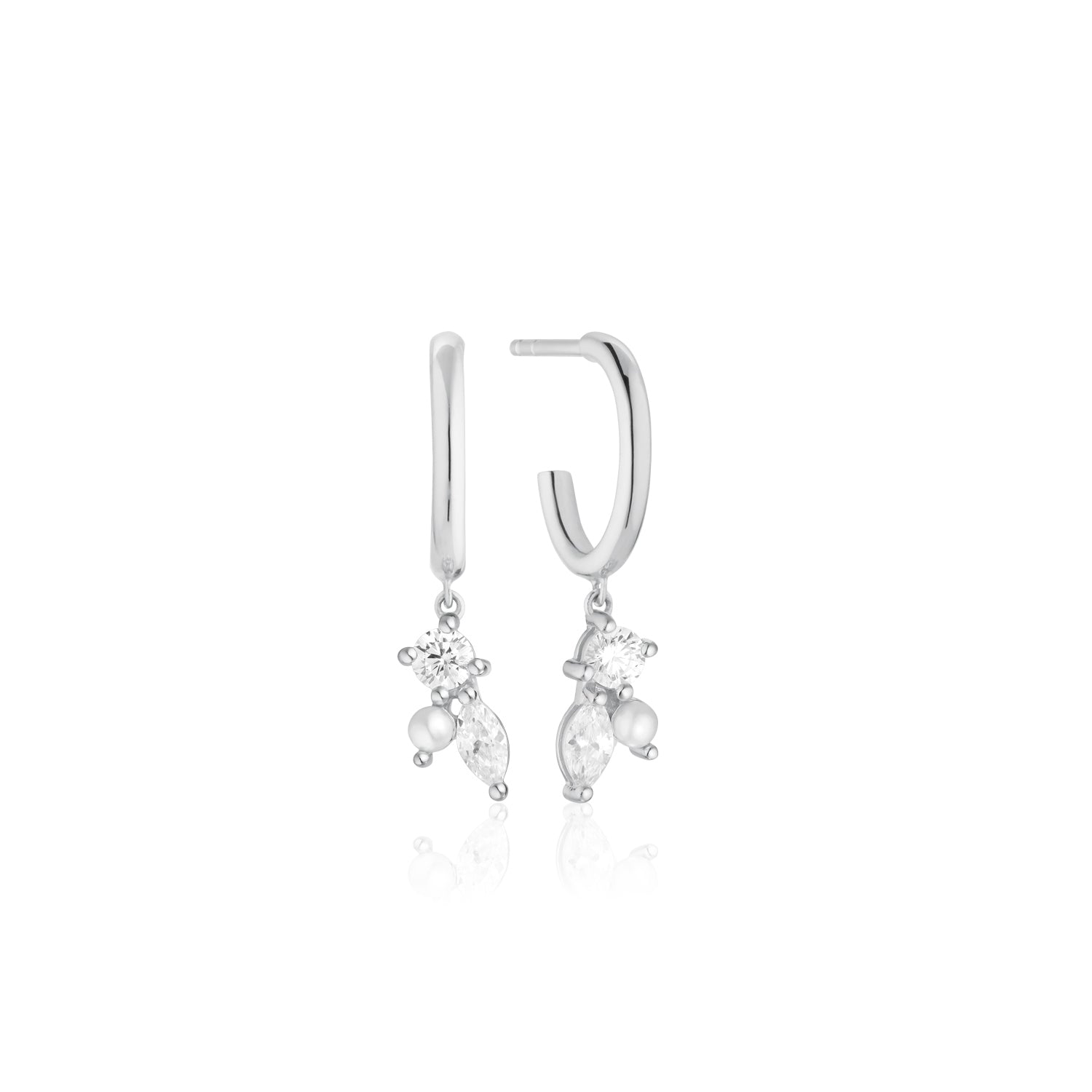 Sif 925 sterling sølv Øreringe Adria Tre Creoler SJ - E12226 - PCZ - Urma.dk