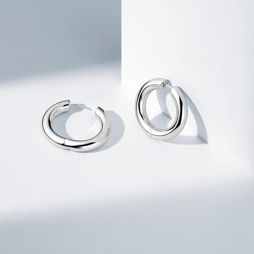 Sif 925 Sterling sølv Øreringe Carrara Pianura X - Grande SJ - E2476 - Urma.dk