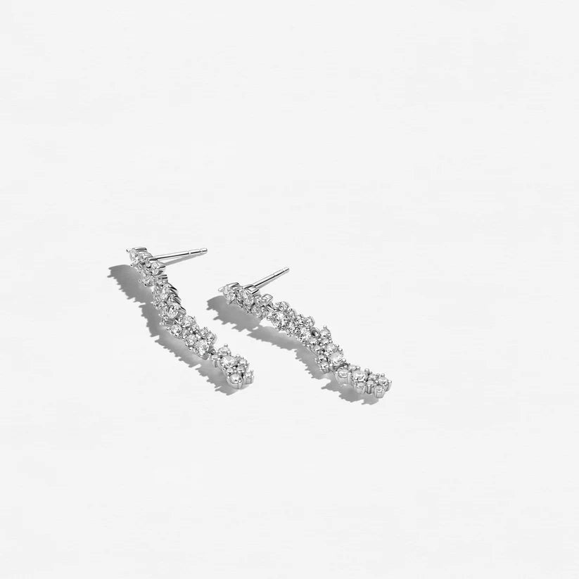 Sif 925 sterling sølv Øreringe Cristallo Lungo SJ - E2495 - CZ - Urma.dk