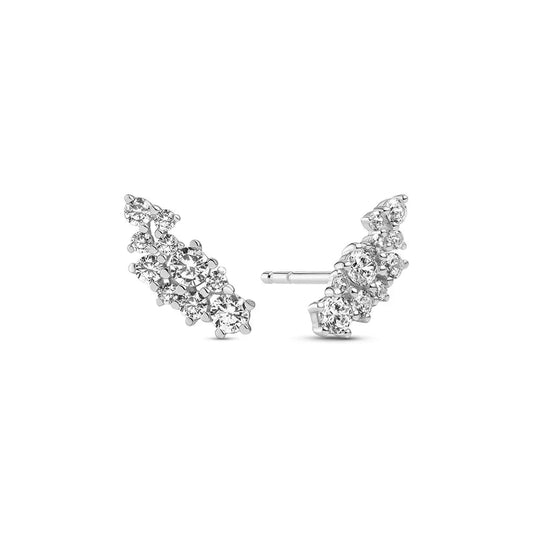 Sif 925 sterling sølv Øreringe Cristallo Piccolo SJ - E2497 - CZ - Urma.dk