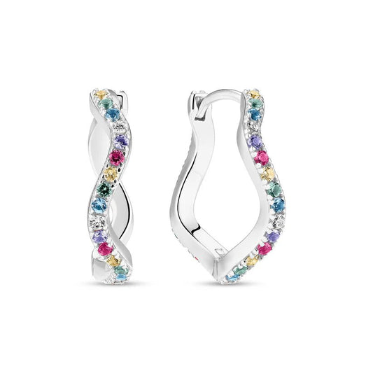 Sif 925 Sterling sølv Øreringe Ellera Waves Grande SJ - E3869 - XCZ - Urma.dk