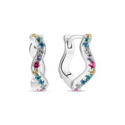 Sif 925 Sterling sølv Øreringe Ellera Waves Medio SJ - E3859 - XCZ - Urma.dk