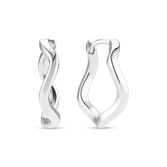 Sif 925 Sterling sølv Øreringe Ellera Waves Pianura Grande SJ - E3869 - Urma.dk
