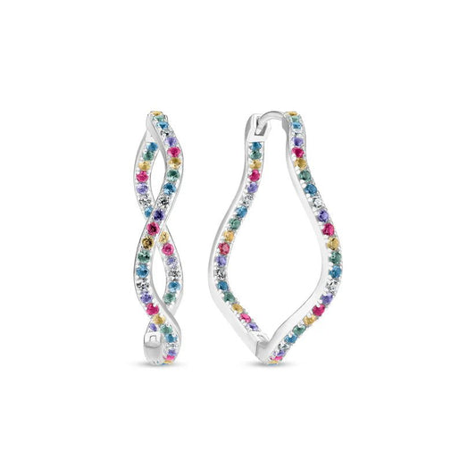 Sif 925 Sterling sølv Øreringe Ellera Waves X - Grande SJ - E3879 - XCZ - Urma.dk