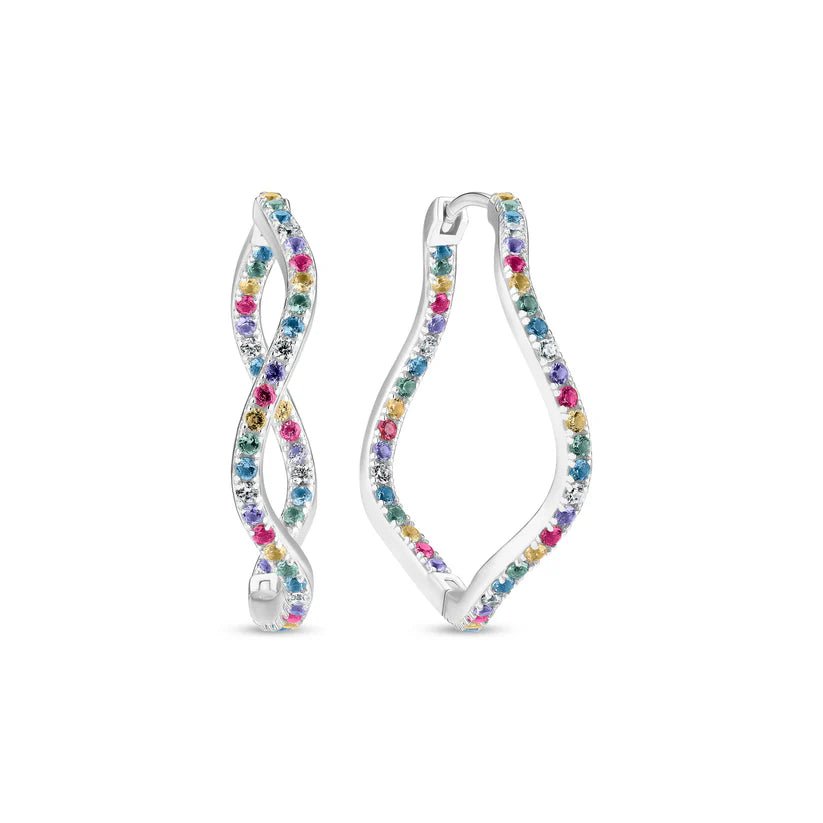 Sif 925 Sterling sølv Øreringe Ellera Waves X - Grande SJ - E3879 - XCZ - Urma.dk