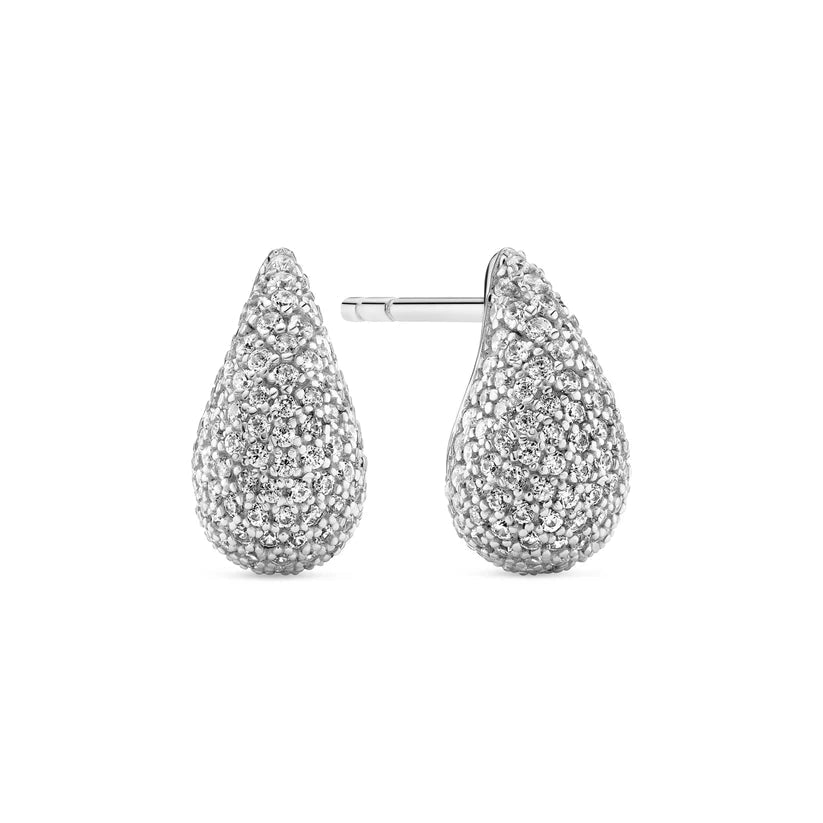 Sif 925 sterling sølv Øreringe Goccia Calare Piccolo SJ - E2752 - CZ - Urma.dk