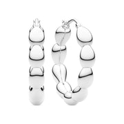 Sif 925 sterling sølv Øreringe Goccia Cerchietto Medio SJ - E2597 - Urma.dk