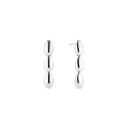 Sif 925 Sterling sølv Øreringe Goccia Pianura Medio SJ - E2592 - Urma.dk