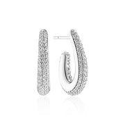 Sif 925 Sterling sølv Øreringe Goccia Piccolo SJ - E2486 - CZ - Urma.dk