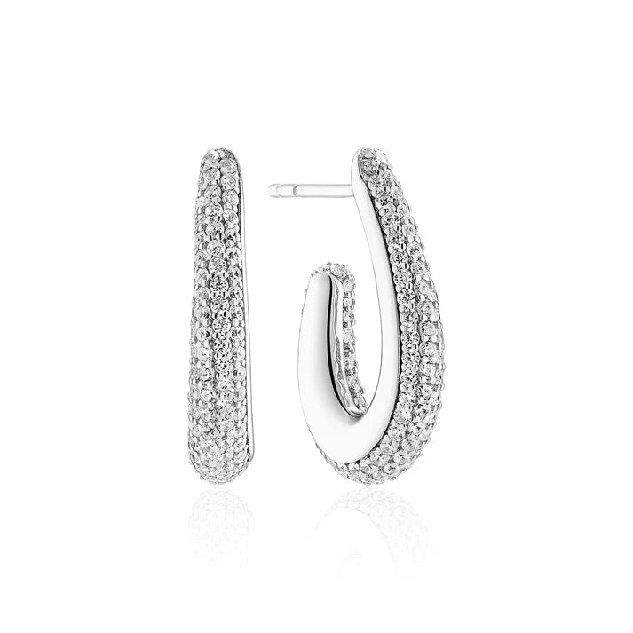 Sif 925 Sterling sølv Øreringe Goccia Piccolo SJ - E2486 - CZ - Urma.dk