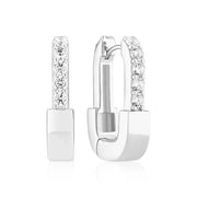 Sif 925 Sterling sølv Øreringe Maratea med hvide zirkoner SJ - E2453 - CZ - Urma.dk