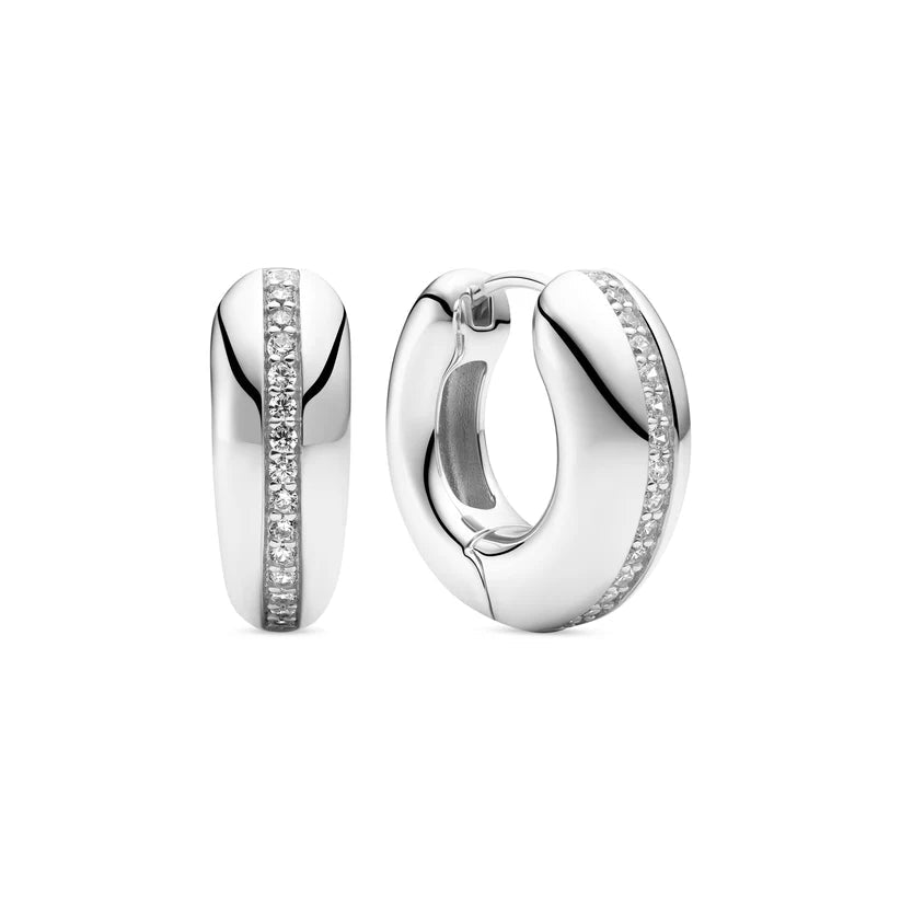 Sif 925 sterling sølv Øreringe Palermo Piccolo SJ - E2588 - CZ - Urma.dk