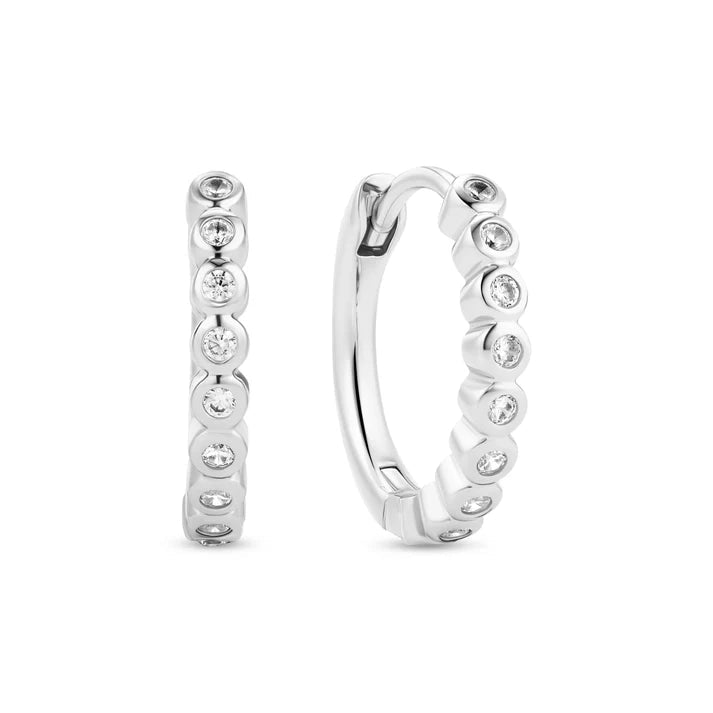 Sif 925 Sterling sølv Øreringe Sarzana Hvid SJ - E2750 - CZ - Urma.dk
