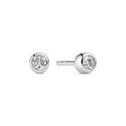 Sif 925 Sterling sølv Øreringe Sarzana Uno Hvid SJ - E2629 - CZ - Urma.dk