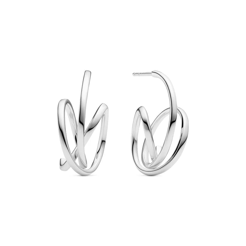 Sif 925 sterling sølv Øreringe Spirale Pianura Piccolo SJ - E2590 - Urma.dk