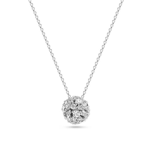 Sif 925 sterling sølvHalskæde Cristallo SJ - N2491 - CZ - Urma.dk