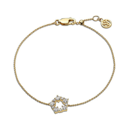 Sif Armbånd Brina - 14 kt. guld el. hvidguld 0.52 ct TW G - H VS lab - grown diamanter SJ - B2533 - WD - YG - Urma.dk