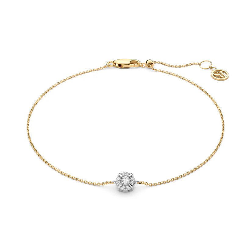 Sif Armbånd Rome - 14 kt. guld el. hvidguld 0.09 ct TW G - H VS lab - grown diamanter SJ - B2555 - WD - WG - YG - Urma.dk
