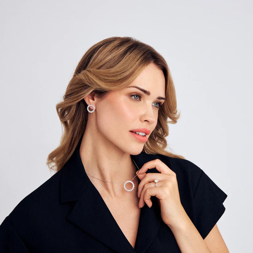 Sif Halskæde Bellina - 14 kt guld el. hvidguld 1.90 ct TW G - H VS lab - grown diamanter SJ - N2802 - WD - WG - Urma.dk