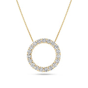 Sif Halskæde Bellina - 14 kt guld el. hvidguld 1.90 ct TW G - H VS lab - grown diamanter SJ - N2802 - WD - YG - Urma.dk