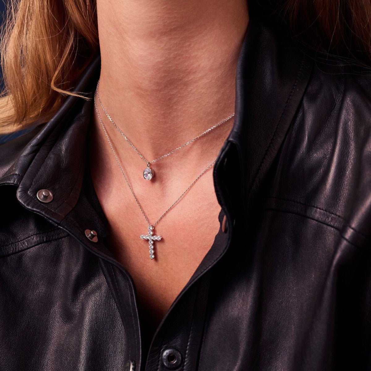 Sif Halskæde Belluno Croce SJ - N2394 - CZ - Urma.dk