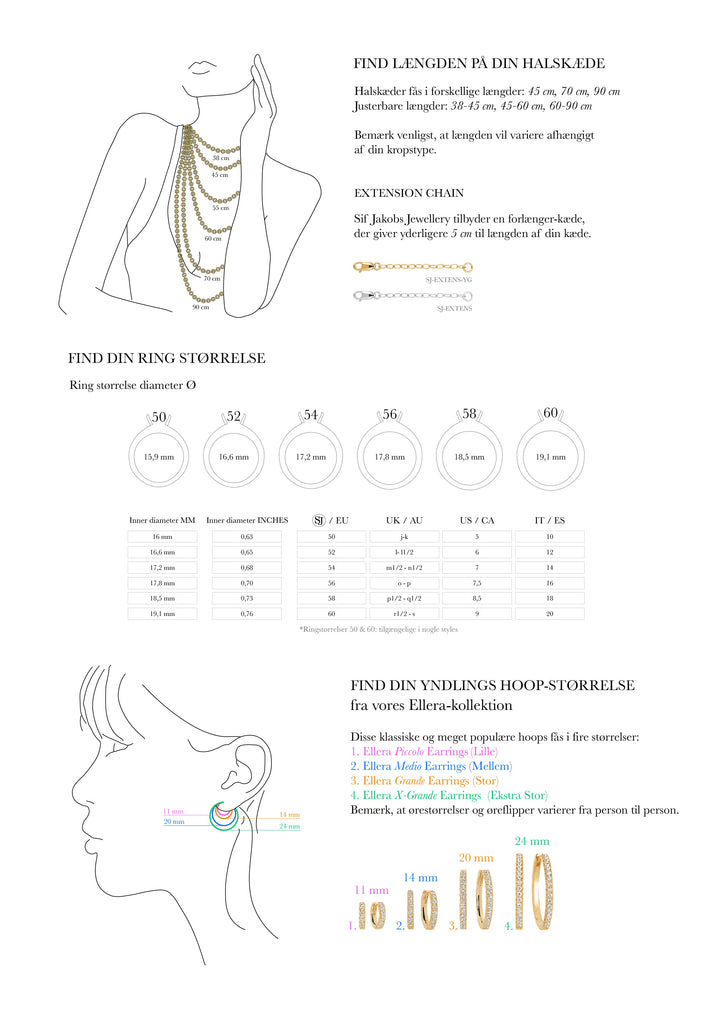 Sif Halskæde Belluno Piccolo SJ - N42123 - CZ - SG - Urma.dk