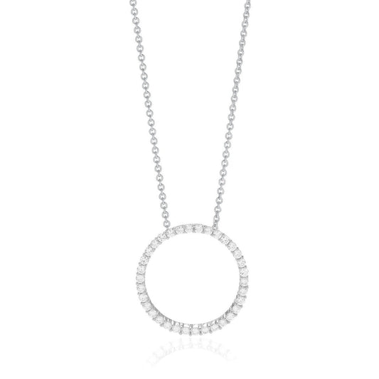 Sif Halskæde Biella Grande Pendant SJ - P3125 - CZ45 - 60 - Urma.dk