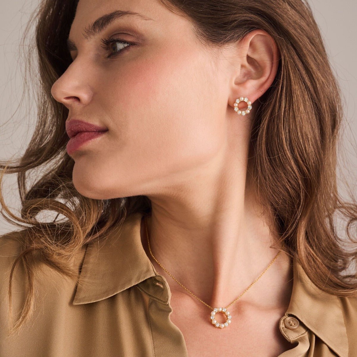 Sif Halskæde Biella Perla SJ - N2432 - PCZ - YG - Urma.dk