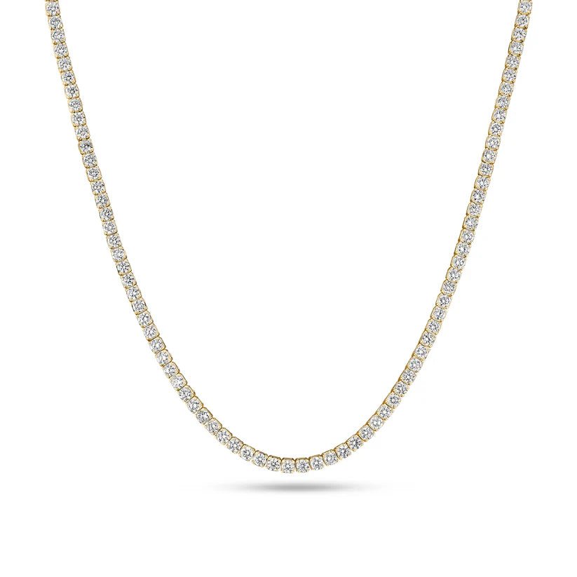 Sif Halskæde Diamante Tennis - 14 kt. guld el. hvidguld 14.88 ct TW G - H VS lab - grown diamanter SJ - N2874 - WD - YG - Urma.dk