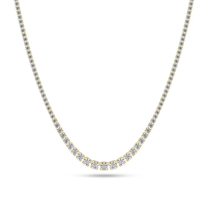 Sif Halskæde Diamante Tennis Altro - 14 kt. guld el. hvidguld 11.45 ct TW G - H VS lab - grown diamanter SJ - N2875 - WD - YG - Urma.dk