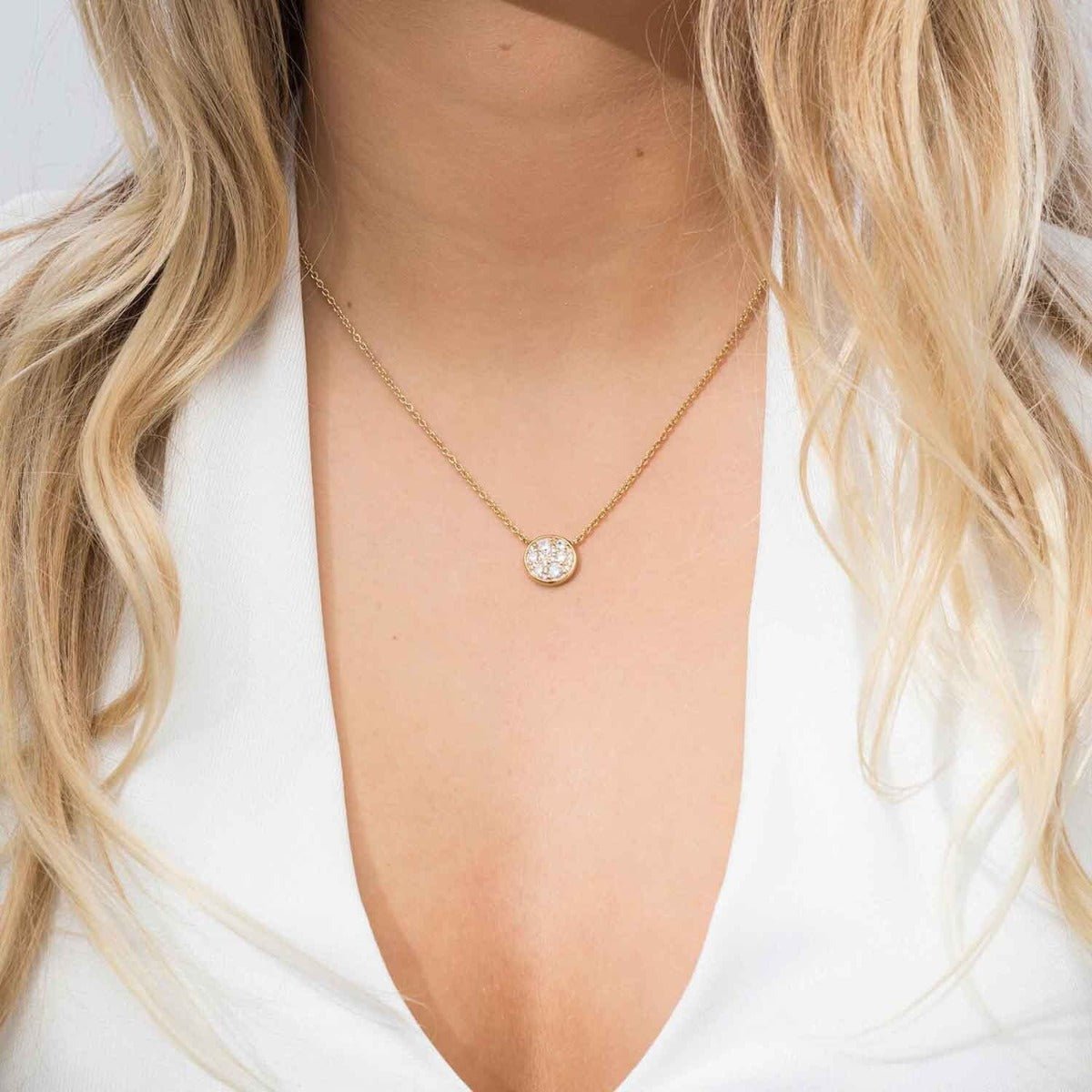 Sif Halskæde Novara SJ - C1056 - CZ(YG) - Urma.dk