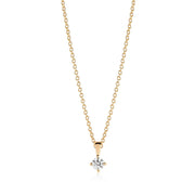 Sif Halskæde Princess Piccolo SJ - P4MMRD - CZ - YG - 45 - Urma.dk