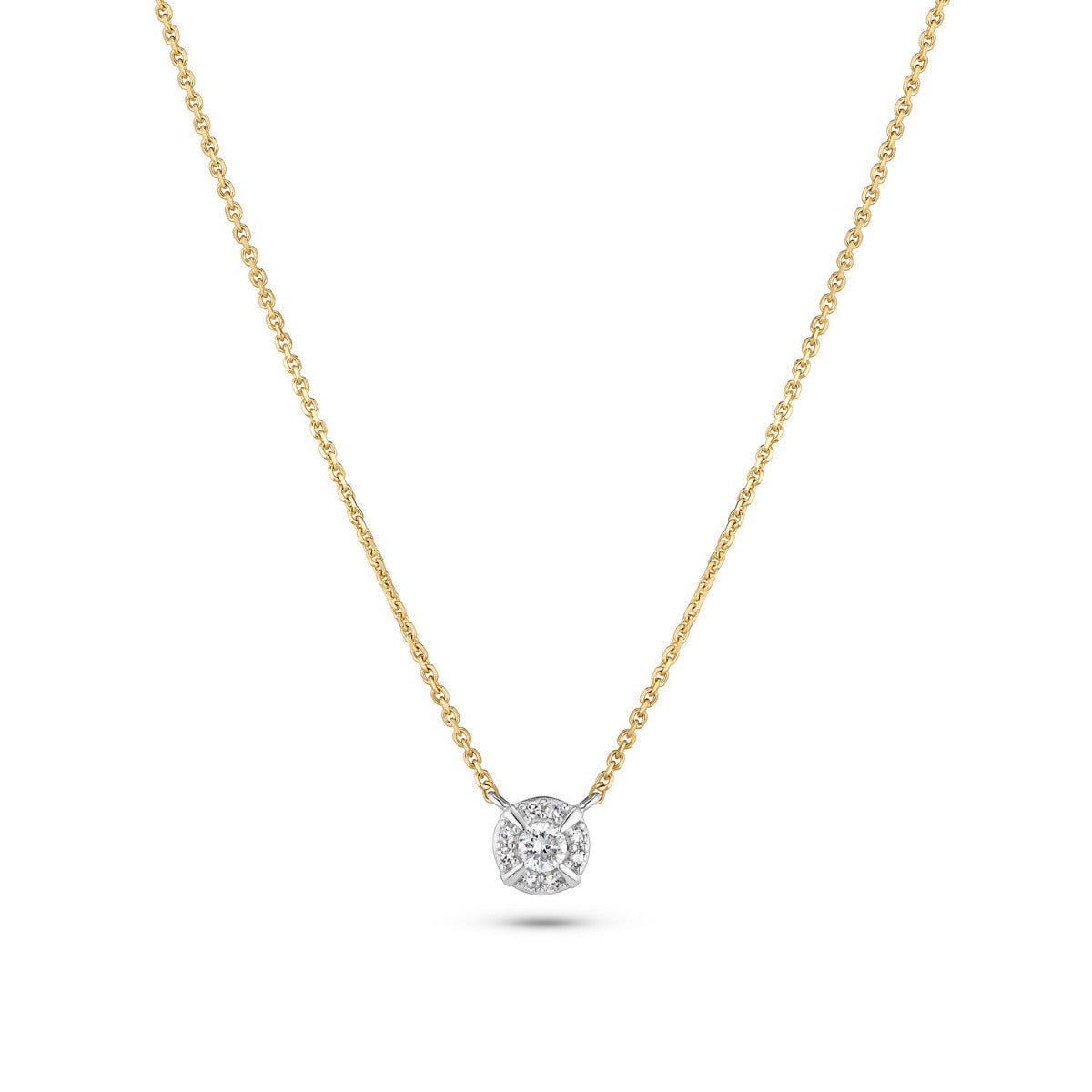 Sif Halskæde Rome - med lab - grown diamanter SJ - N2555 - WD - WG - Urma.dk