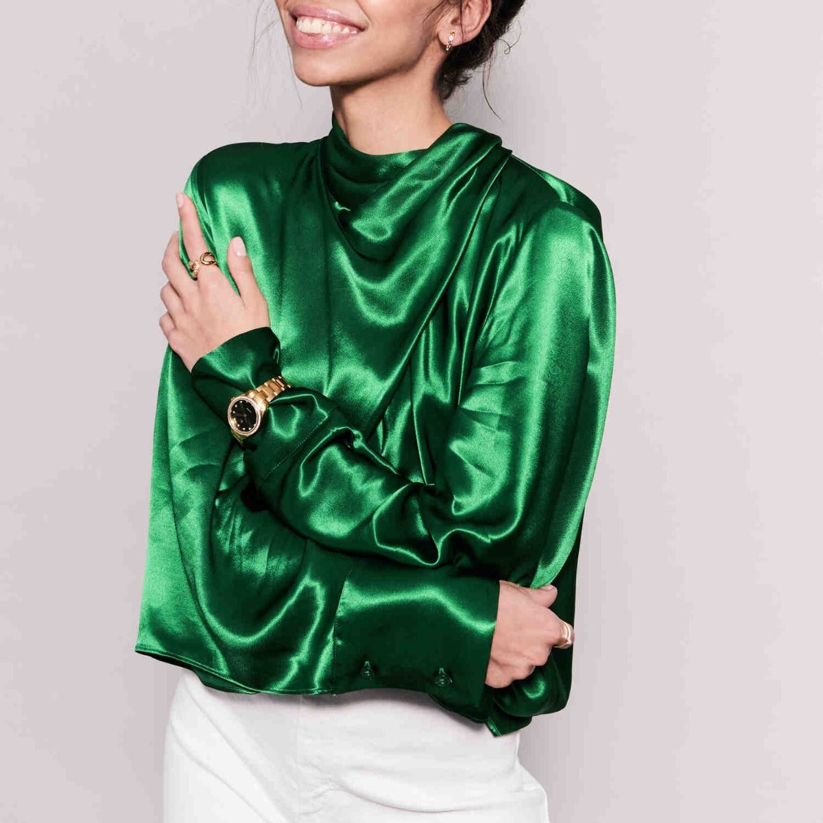 Sif Jakobs Valeria dameur, grøn urskive, SJ - W1046 - CZ - YG - 32 mm - Urma.dk