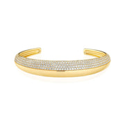 Sif karat forgyldt sterling sølv Bangle Fasano SJ - BG2487 - CZ - YG - Urma.dk
