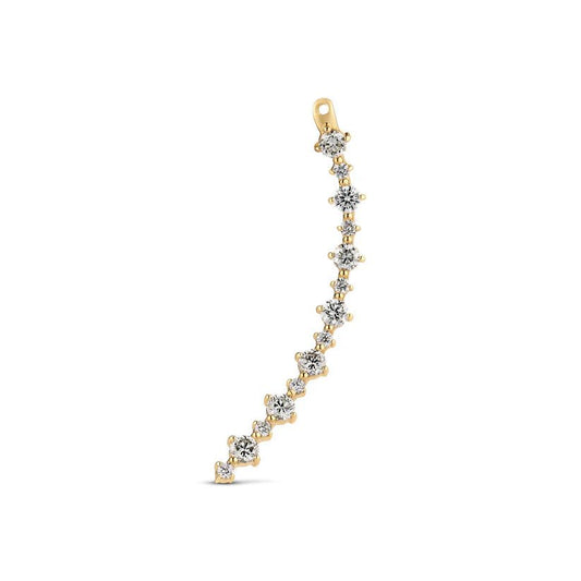 Sif Ørering Brina Lungo Charm Right - 14 kt. guld el. hvidguld 0.72 ct TW G - H VS lab - grown diamanter SJ - E2542 - WD - YG - 1L - Urma.dk