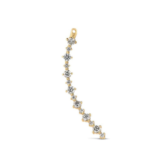 Sif Ørering Brina Lungo Charm Right - 14 kt. guld el. hvidguld 0.72 ct TW G - H VS lab - grown diamanter SJ - E2542 - WD - YG - 1R - Urma.dk