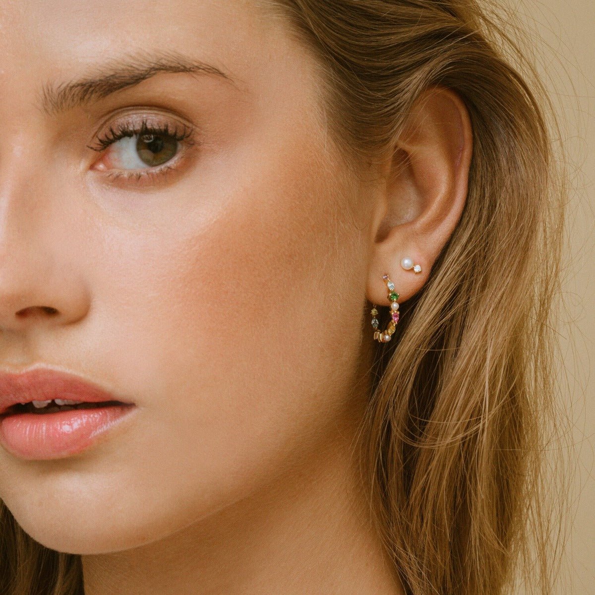 Sif Øreringe Adria Creolo Medio SJ - E12235 - PXCZ - YG - Urma.dk