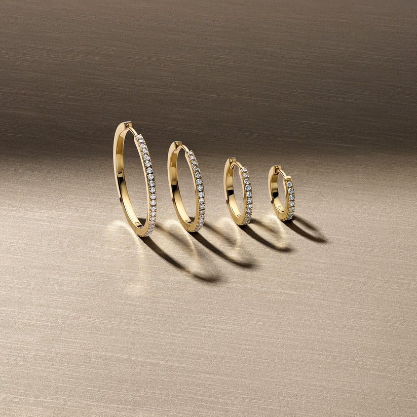 Sif Øreringe Alba - 14 kt. guld el. hvidguld 0.18 - 0.46 ct TW G - H VS lab - grown diamanter SJ - E2513 - WD - WG - Urma.dk