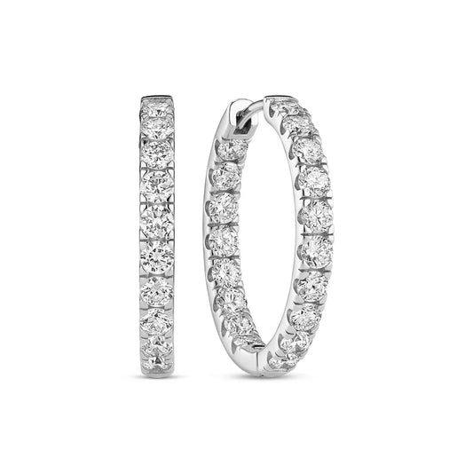 Sif Øreringe Alba Eternity - 14 kt. guld el. hvidguld 2.16 ct TW G - H VS lab - grown diamanter SJ - E2522 - WD - WG - Urma.dk