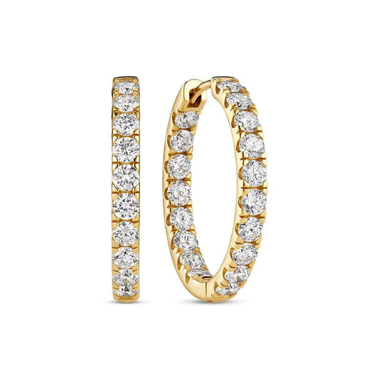 Sif Øreringe Alba Eternity - 14 kt. guld el. hvidguld 2.16 ct TW G - H VS lab - grown diamanter SJ - E2522 - WD - YG - Urma.dk